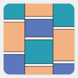 Color Harmony Vierkante Sticker