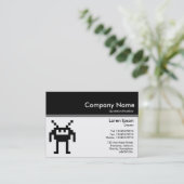 Color Header III v2 - Black - Nanobot Visitekaartje (Staand voorkant)