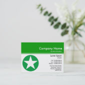 Color Header III v2 - Green 009900 - Star Visitekaartje (Staand voorkant)