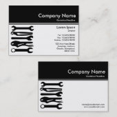 Color Header III v2 - Zwart - Gereedschap Visitekaartje (Voorkant / Achterkant)