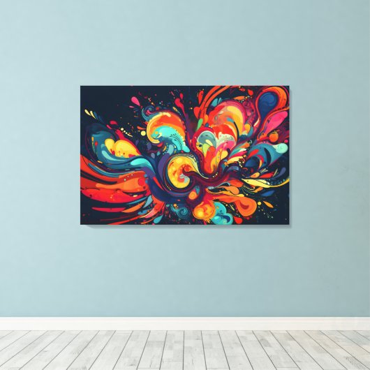 Color inspiration canvas afdruk (Insitu (Houten vloer))