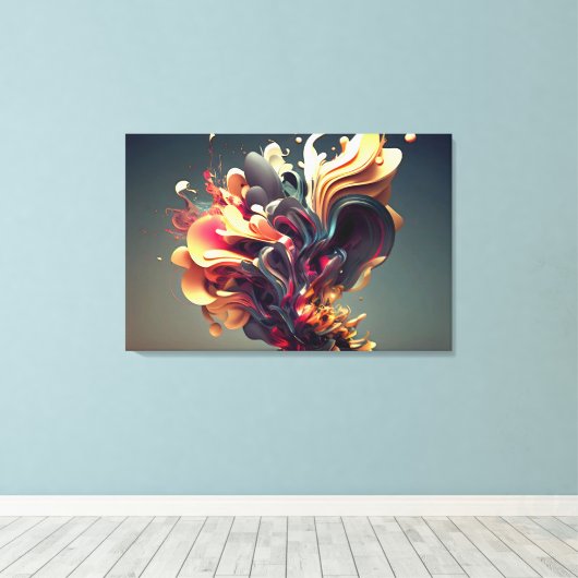 Color inspiration canvas afdruk (Insitu (Houten vloer))