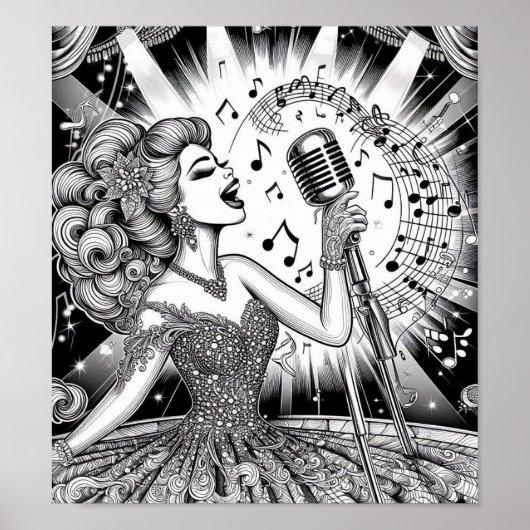 COLOR IT YOURSELF! Adult Coloring Book Poster (Voorkant)