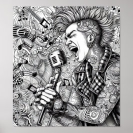 COLOR IT YOURSELF! Adult Coloring Book Poster