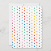 Color Joy Modern Striped Holiday-fotokaart Kaart (Achterkant)