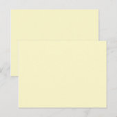 color lemon chiffon briefkaart (Voorkant / Achterkant)