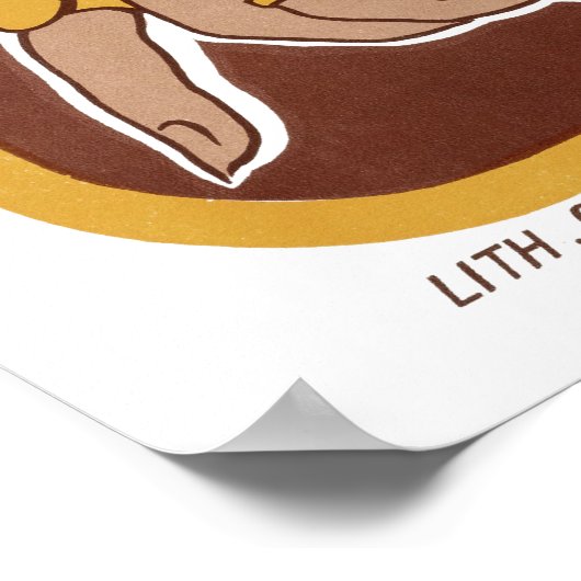 Color lithograph about the coffee Rajah Poster (Hoek)