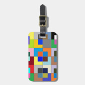 COLOR Maze: vrolijke graphics Bagagelabel (Voorkant verticaal)