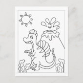 Color Me Baby Spinosaurus | Activiteit Kaarten (Voorkant)