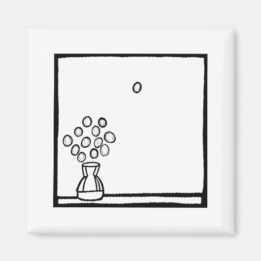 COLOR ME BUBBLE GUM DRUIVEN BOEKET MAGNEET (Voorkant)