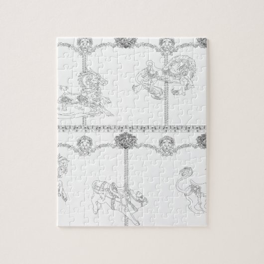 Color Me Carousel Legpuzzel (Verticaal)