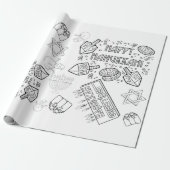 Color Me - Chanoeka inpakpapier (Uitgerold)