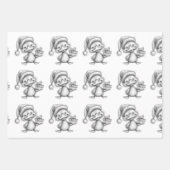 Color me Christmas Goose Inpakpapier Vel (Voorkant)