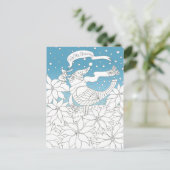 Color Me Christmas kleurboek kunst Feestdagenkaart (Staand voorkant)