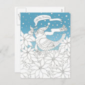 Color Me Christmas kleurboek kunst Feestdagenkaart (Voorkant / Achterkant)