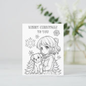 Color Me Christmas Paper voor kinderen (Staand voorkant)