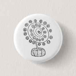 COLOR ME COSMIC BOUQUET RONDE BUTTON 3,2 CM