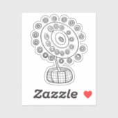 COLOR ME COSMIC BOUQUET STICKER (Vel)