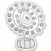 COLOR ME COSMIC BOUQUET STICKER (Voorkant)