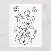Color Me Cute Butterfly | KINDER KAARTEN (Voorkant)