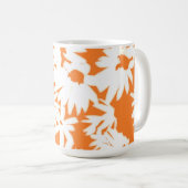 Color Me Daisies Citrus Sinaasappel Koffiemok (Voorkant rechts)