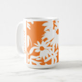 Color Me Daisies Citrus Sinaasappel Koffiemok (Voorkant links)