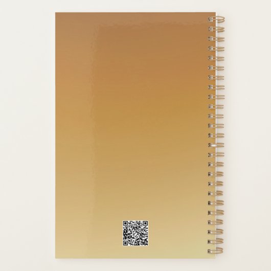 Color Me Daisies Gold Planner (Achterkant)