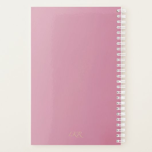 Color Me Daisies Pink Planner (Achterkant)