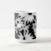 Color Me Daisies Wit op Zwart Koffiemok (Center)