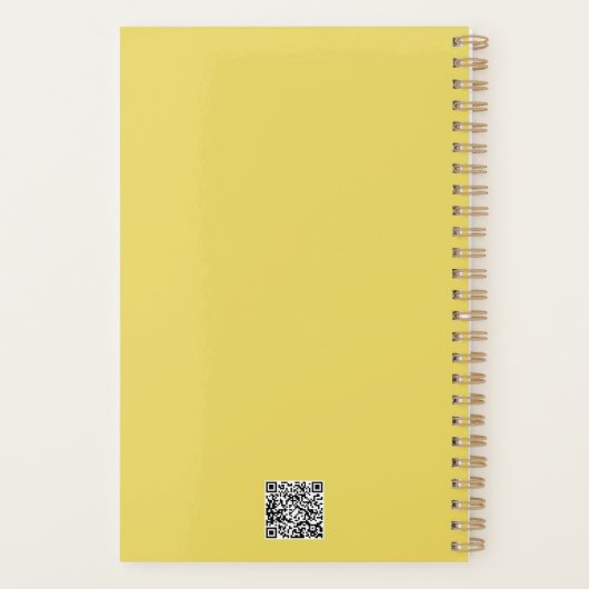 Color Me Daisies Yellow Planner (Achterkant)
