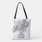COLOR ME DAISY DREAMS BOEKET TOTE BAG (Achterkant)