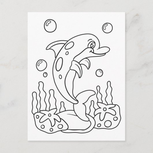 Color Me Dolphin | KINDER KAARTEN (Voorkant)