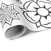 "Color Me" Flowers Cadeaupapier (Rol Hoek)