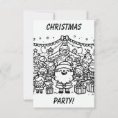 Color Me in: Kerstfeest Kaart (Voorkant)