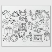 Color Me - Kerst inpakpapier (Vlak)