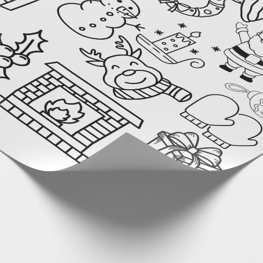 Color Me - Kerst inpakpapier (Hoek)