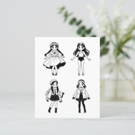 Color Me Page voor kinderen | 4 meisjes