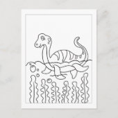 Color Me Plesiosaur Dinosaur | KINDER KAARTEN (Voorkant)