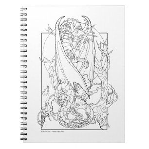 COLOR ME Spiral notebook Fantasy Dragon Notitieboek