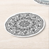 Color Me Swirl Flowers onderzetter (Gebogen)