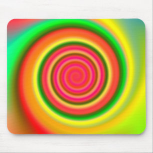 Color Mesh Swirl Mousepad Muismat