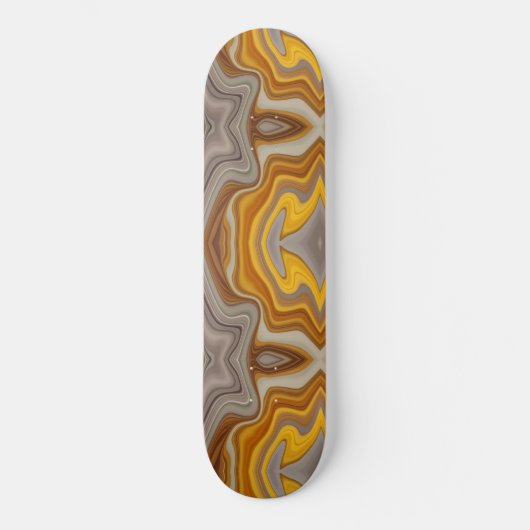 color naranja con tonos de crudo persoonlijk skateboard (Voorkant)