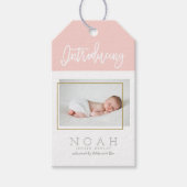 COLOR PANELS BIRTH ANNOUNCTION CADEAULABEL (Voorkant)