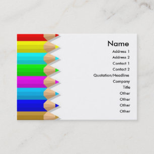 Color Pencils-profielkaart Visitekaartje