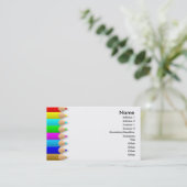 Color Pencils-profielkaart Visitekaartje (Staand voorkant)