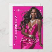 Color Pop Cutout Pageant Autograph Printed Card Feestdagenkaart (Voorkant)