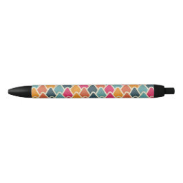 Color Pop Geometric Design – Modern Abstract Style Zwarte Inkt Pen