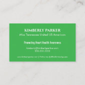 Color Pop Green Gradient Business Card Visitekaartje (Achterkant)