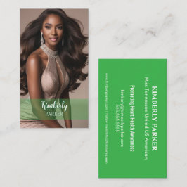 Color Pop Green Gradient Business Card Visitekaartje