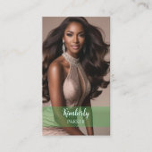 Color Pop Green Gradient Business Card Visitekaartje (Voorkant)